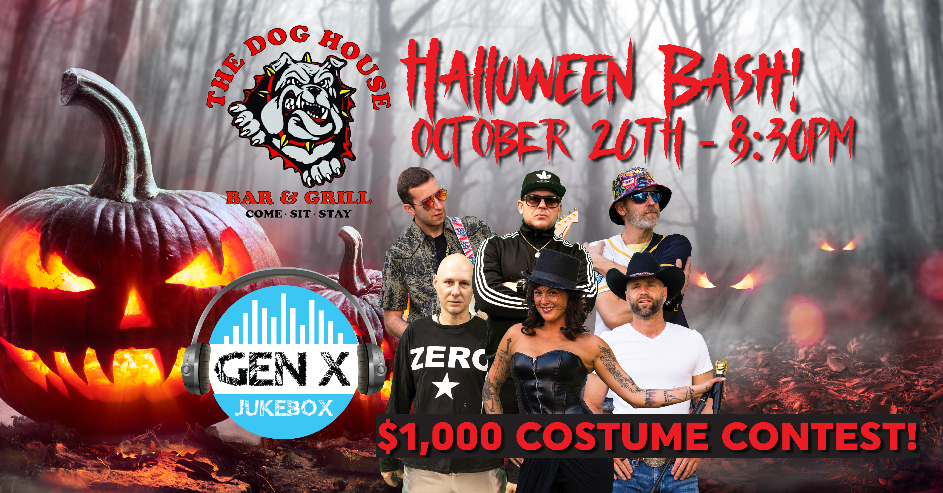 Gen X Jukebox Halloween Bash at The Dog House Bar and Grill