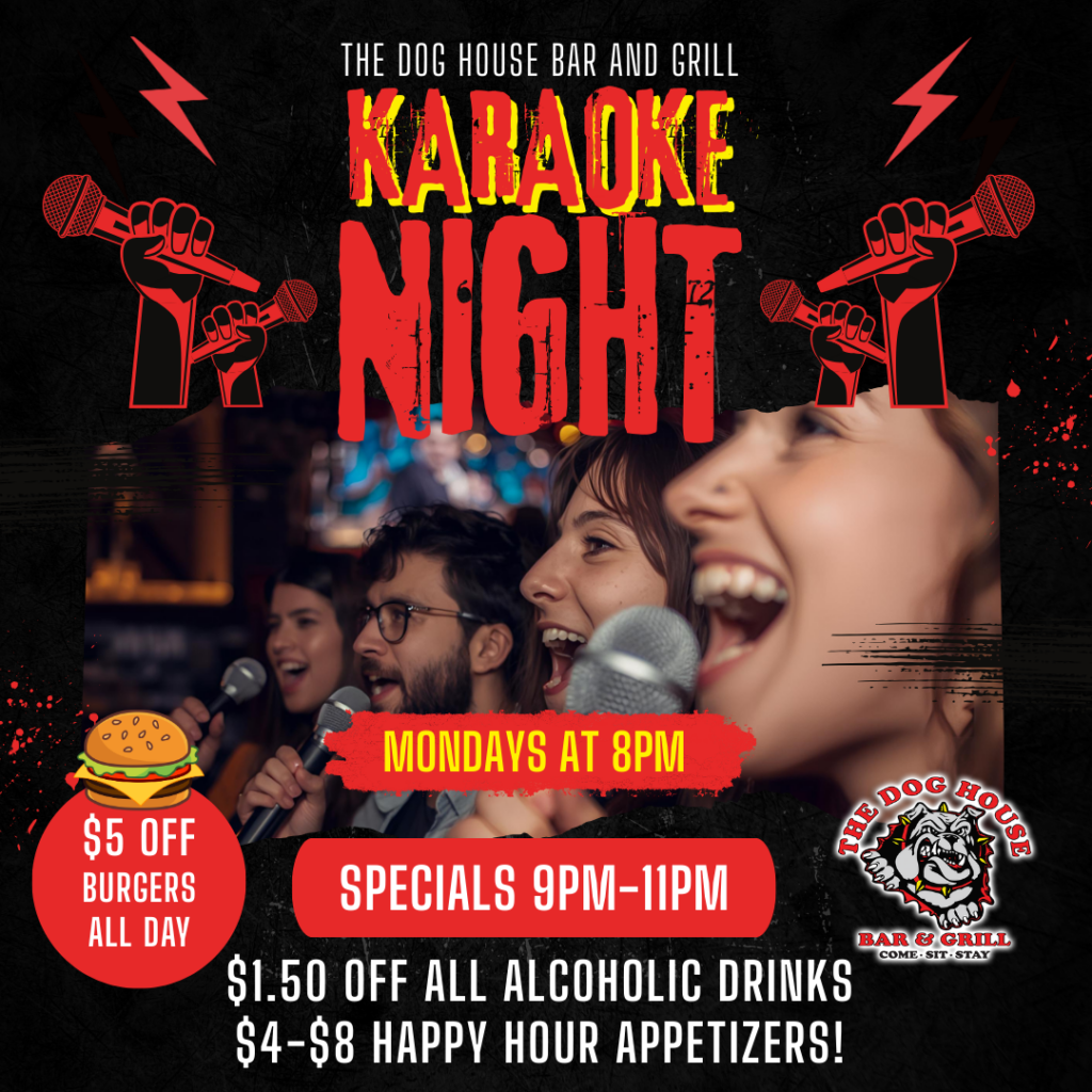 Monday karaoke nights at The Dog House bar and Grill in Maplewood, MN