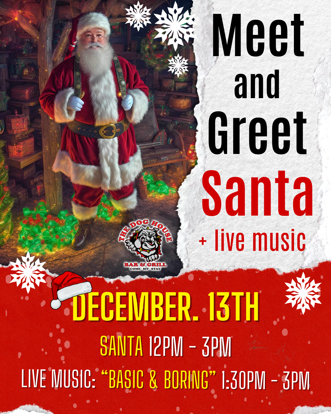 Santa Meet and Greet at The Dog House Bar and Grill