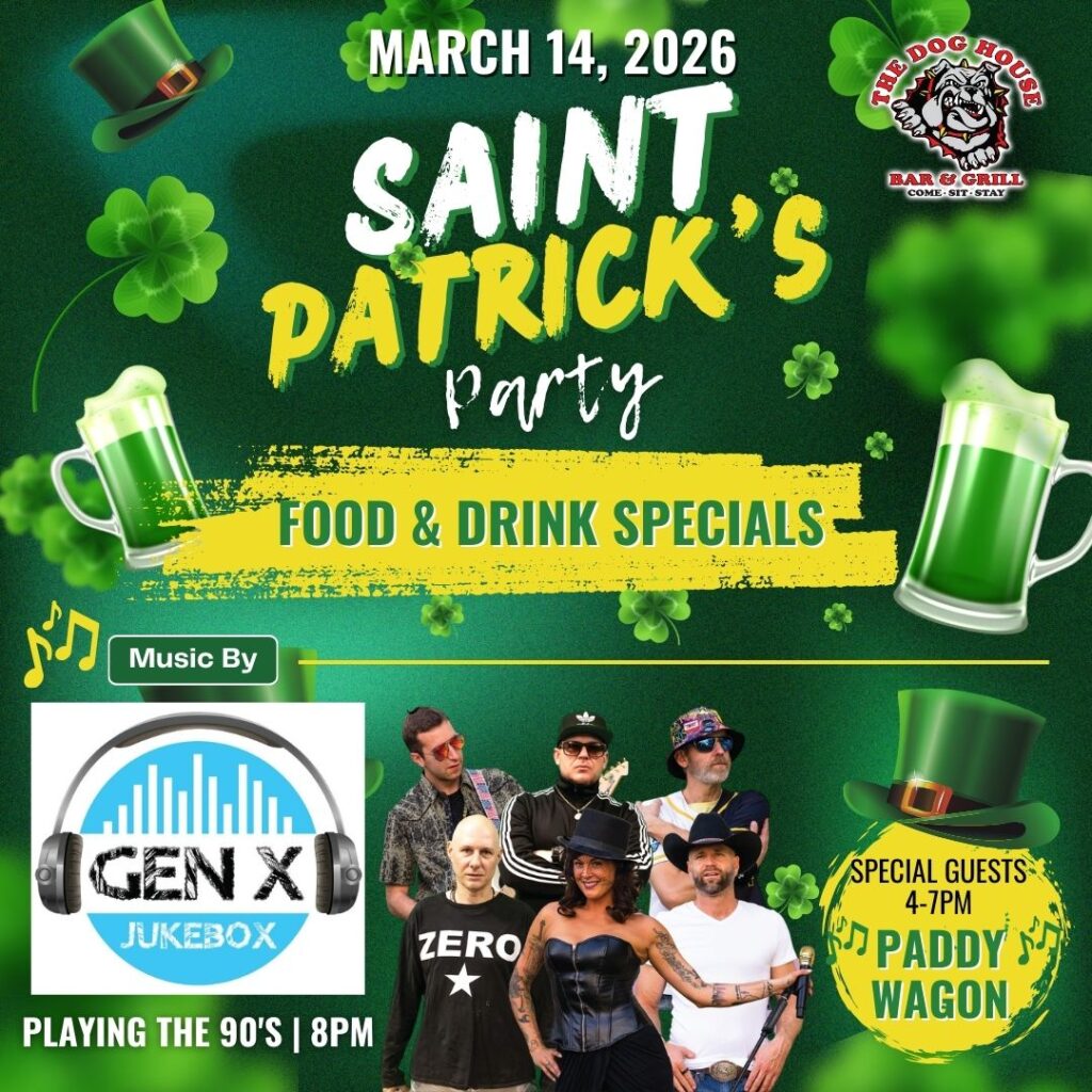 Gen X JukeboxPaddy wagon St. Patrick's Day party 2026 - Doghouse