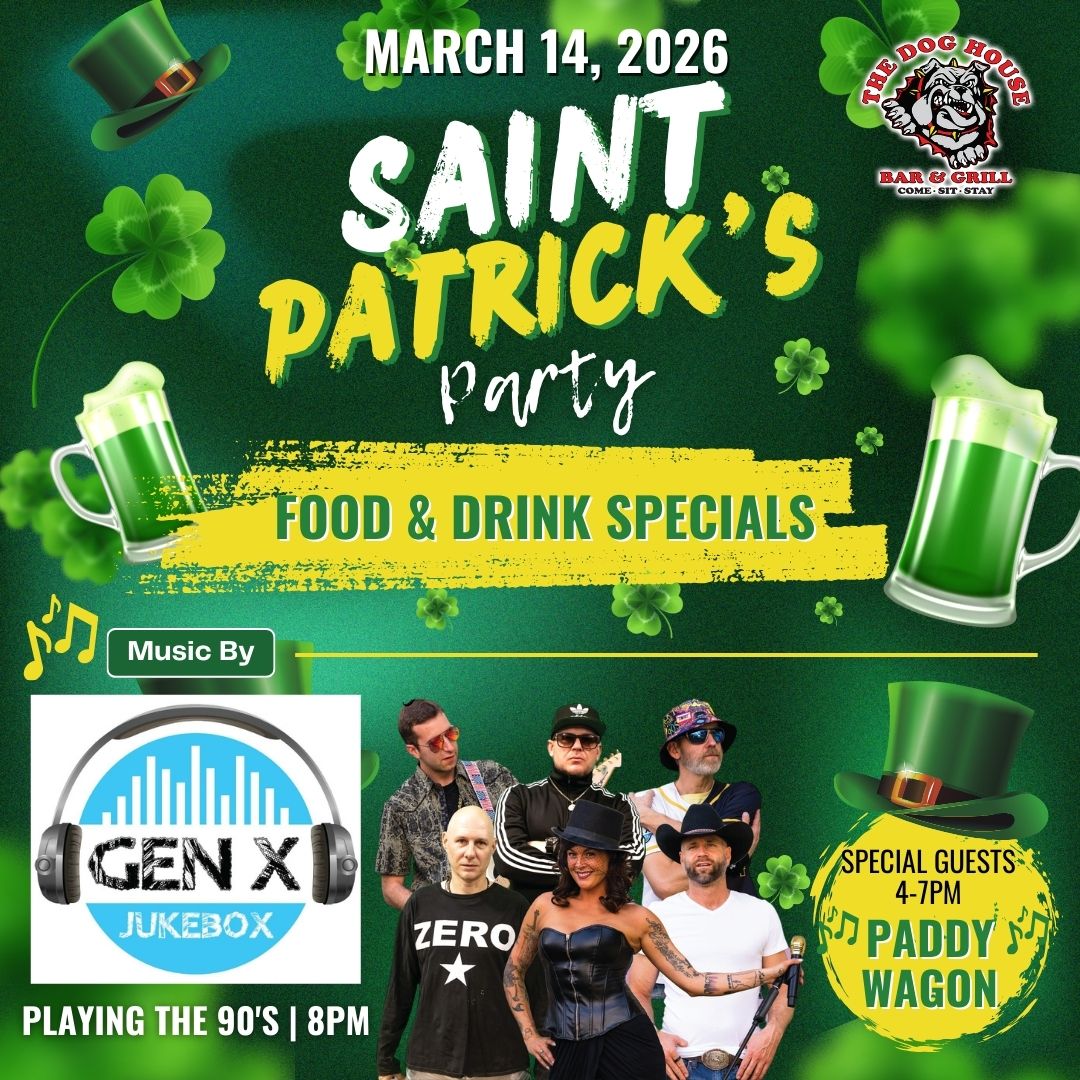 Gen X JukeboxPaddy wagon St. Patrick's Day party 2026 - Doghouse