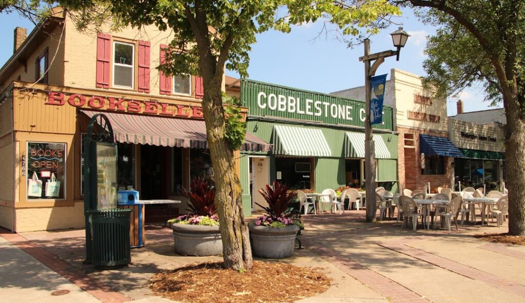 Downtown White Bear Lake MN is not far from The Dog House Bar and Grill for live music and food.